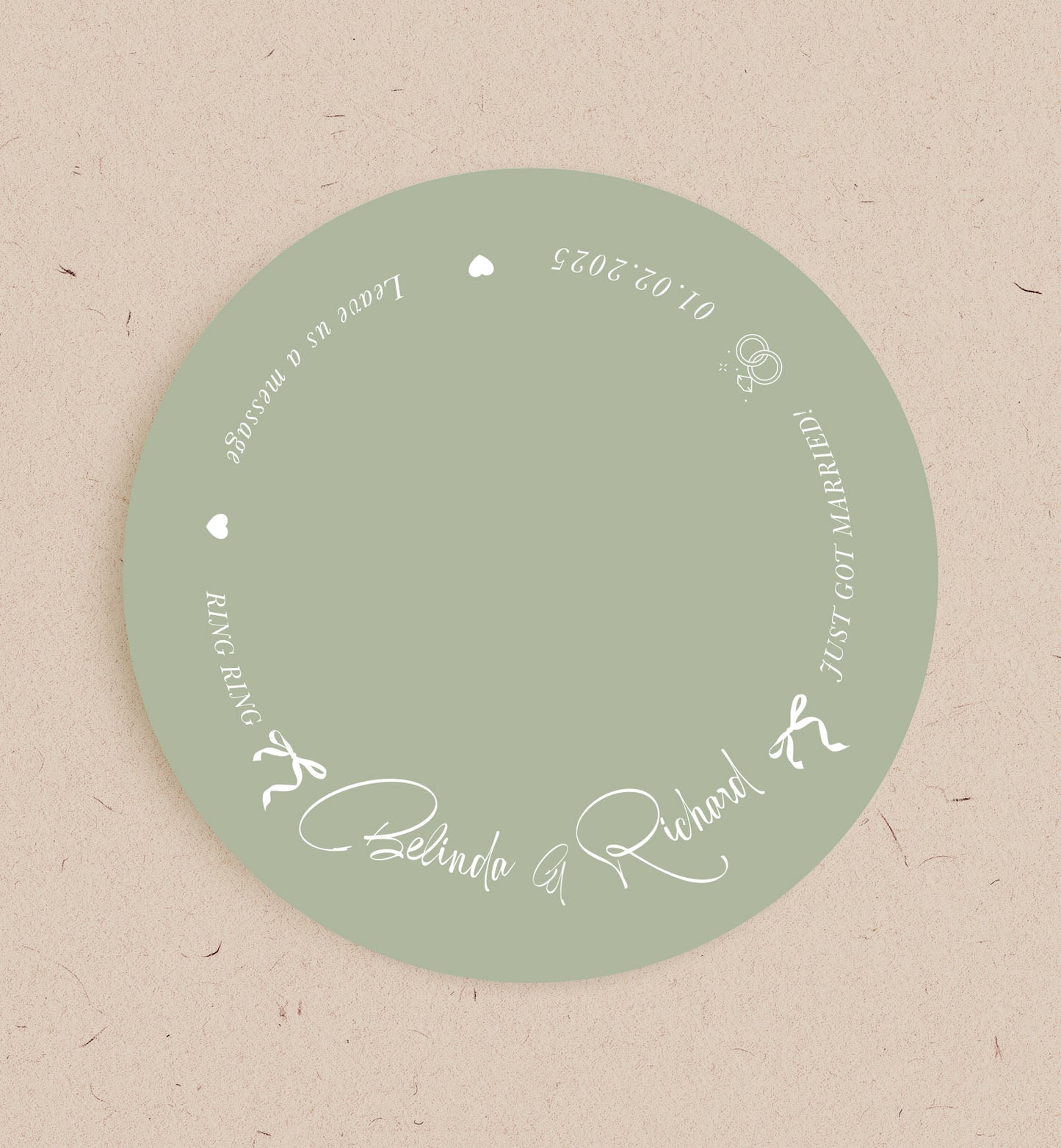 The Bow Audio Guest Book Place mat