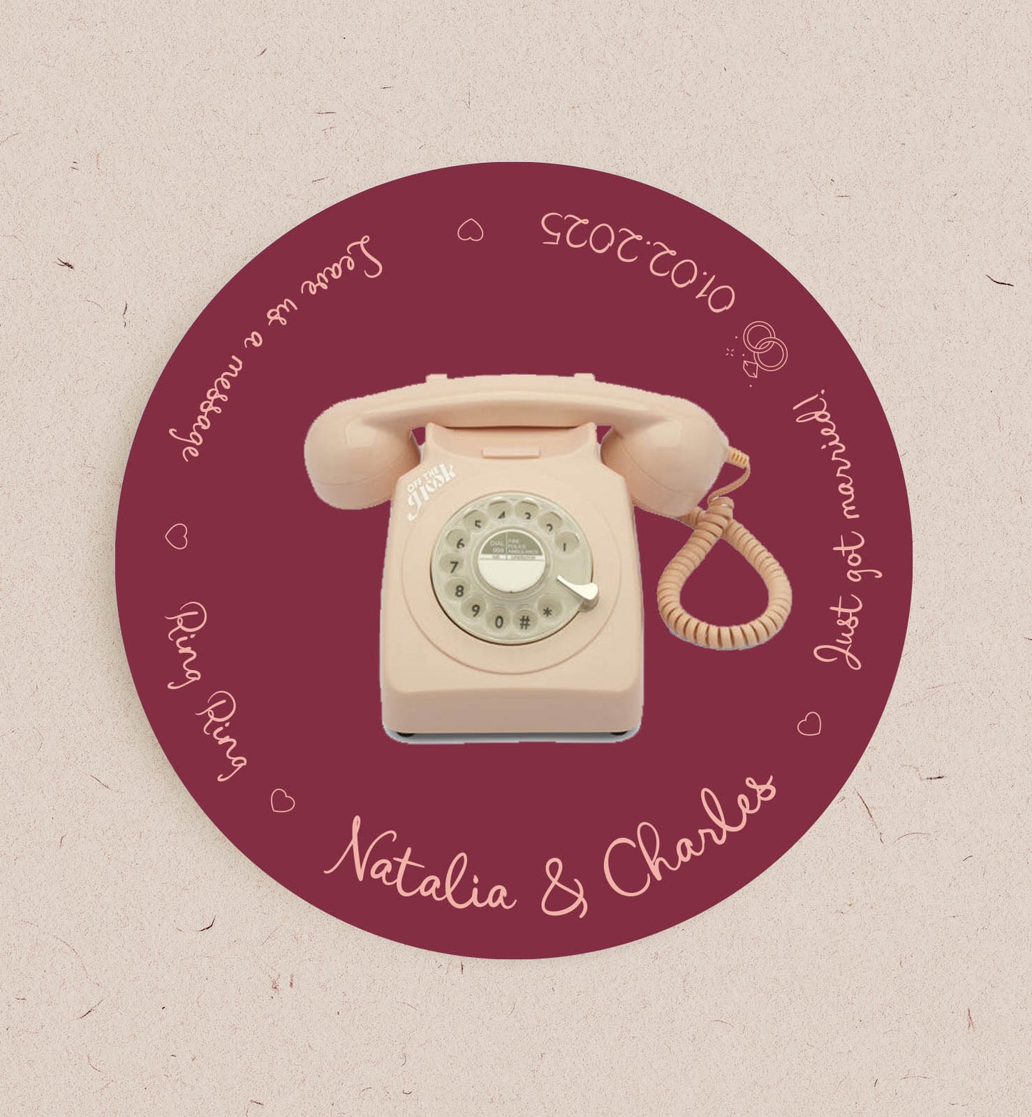 Carousel Audio Guest Book Place mat