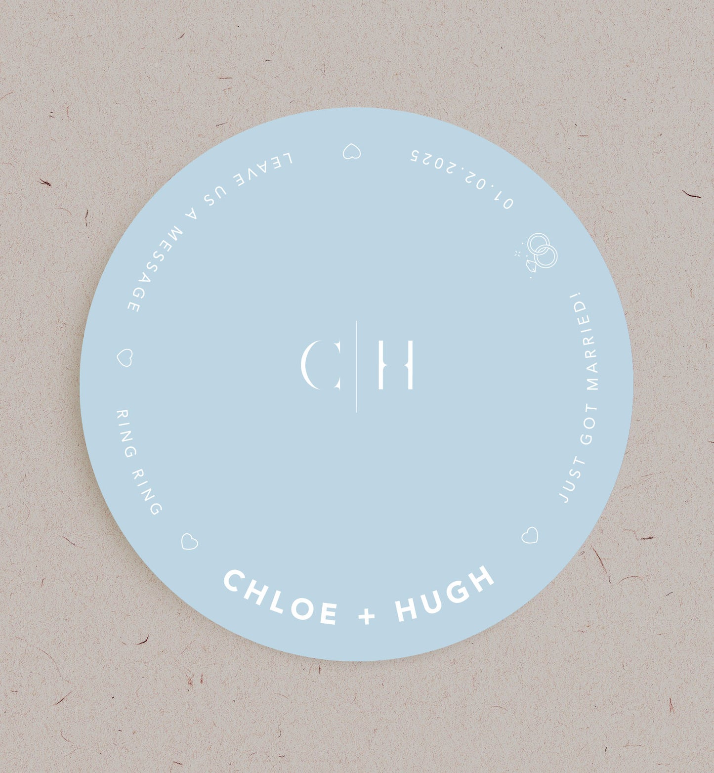 Initials Audio Book Guest Place mat