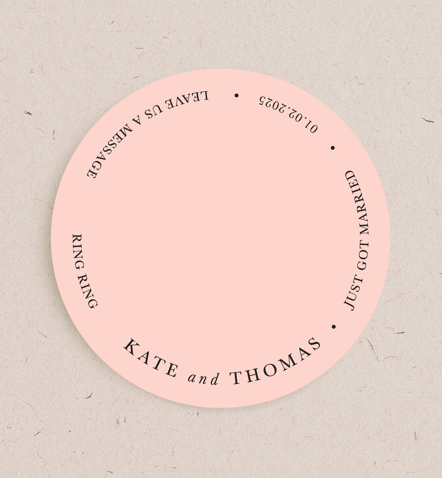 Minimalist Audio Guest Book Place mat