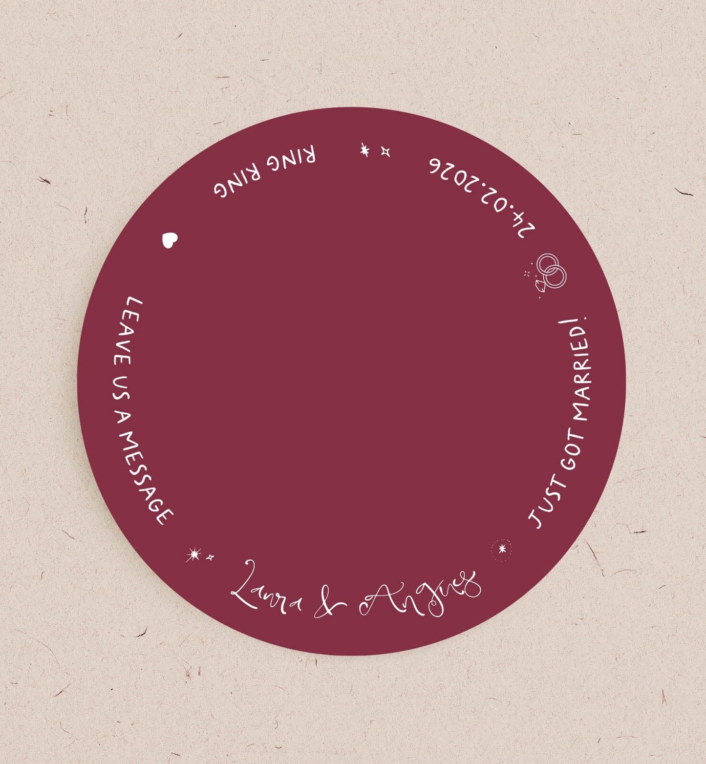 Luna Audio Guest Book Place mat