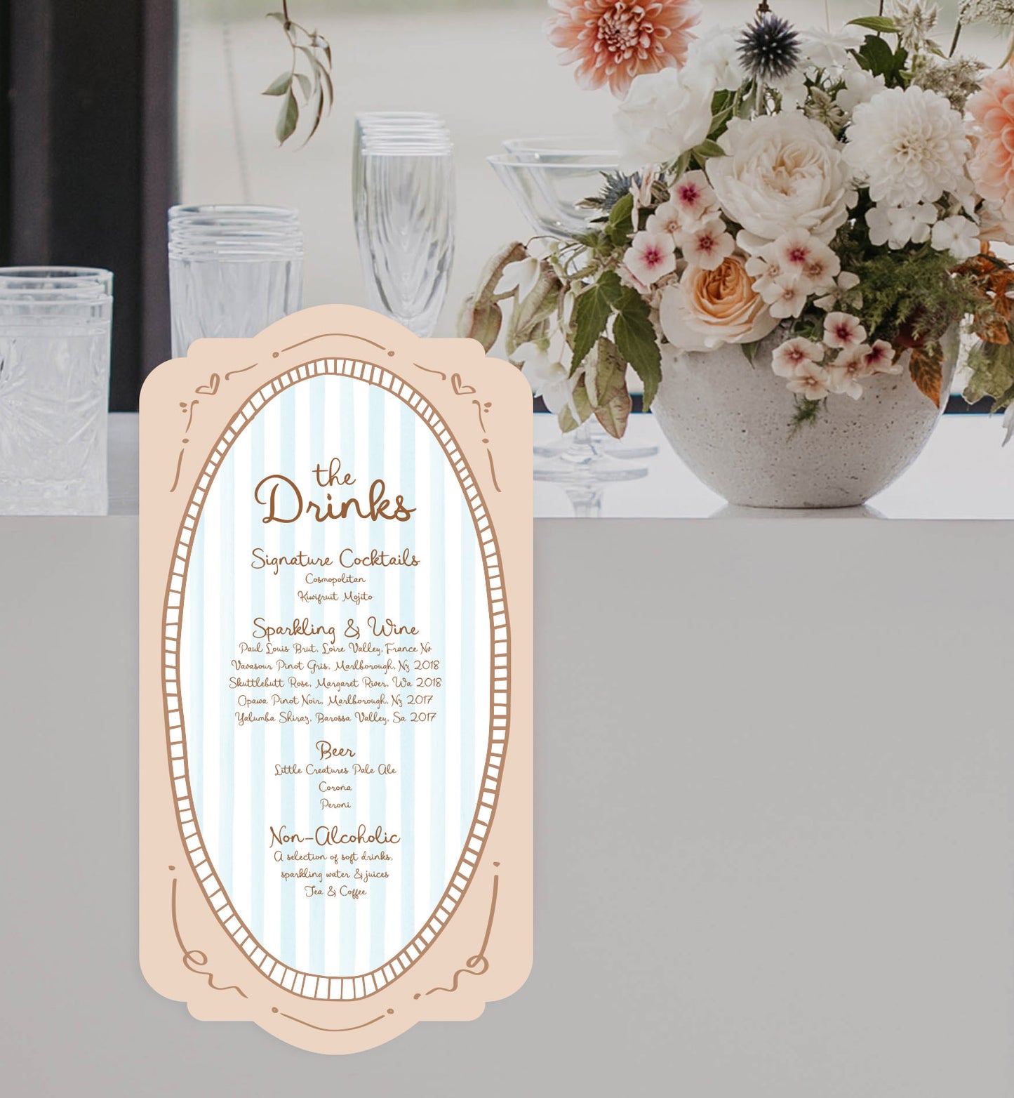 Carousel Hanging Bar Sign
