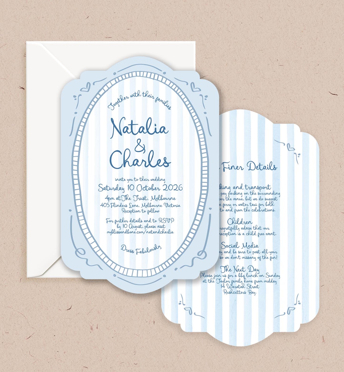 Carousel Double-sided Invitation
