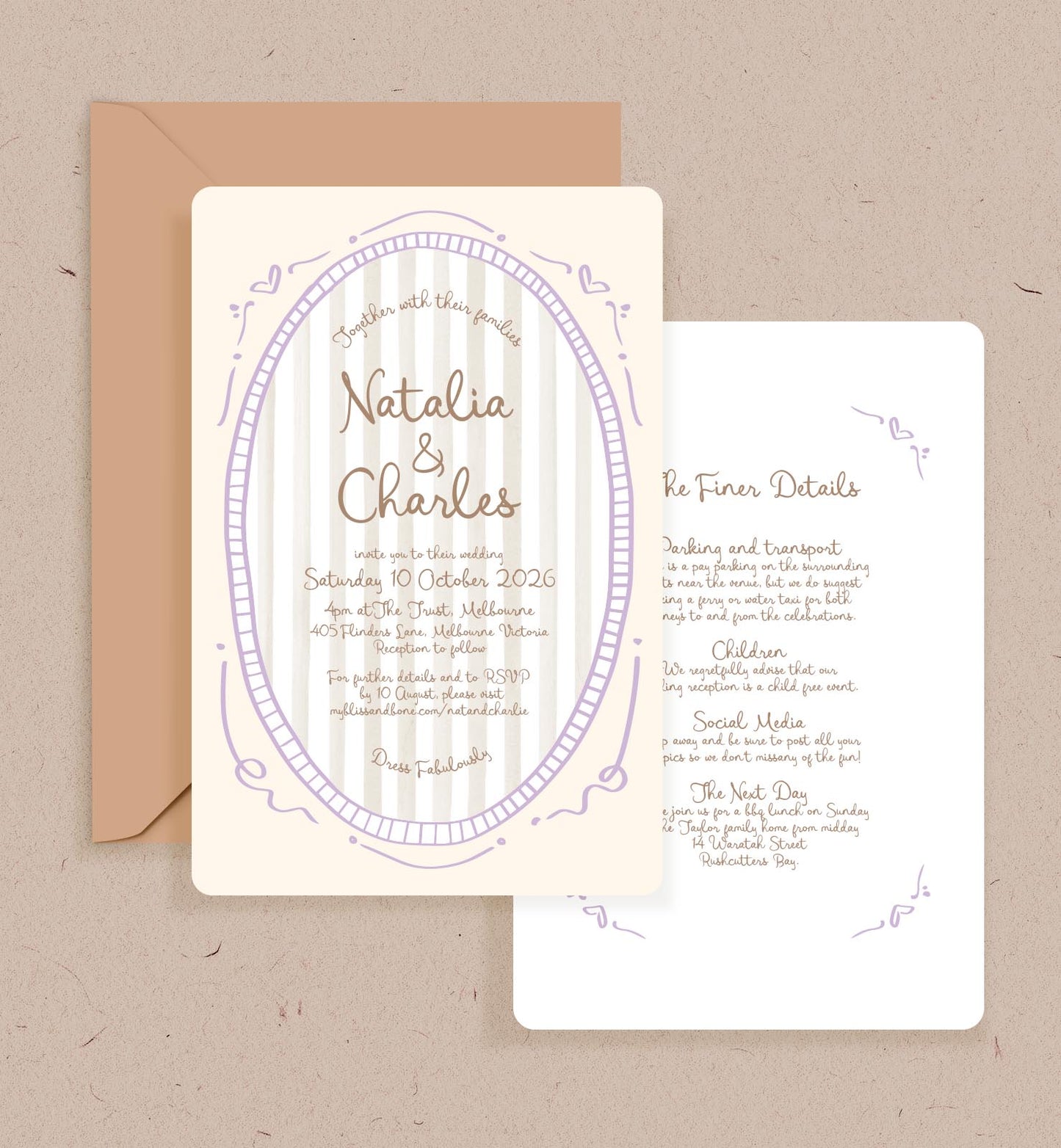 Carousel Double-sided Invitation