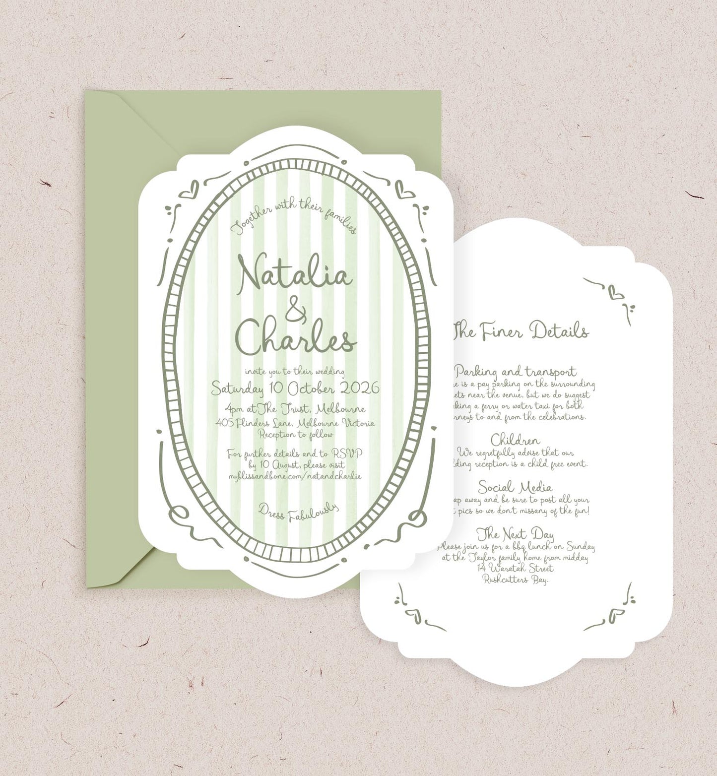 Carousel Double-sided Invitation