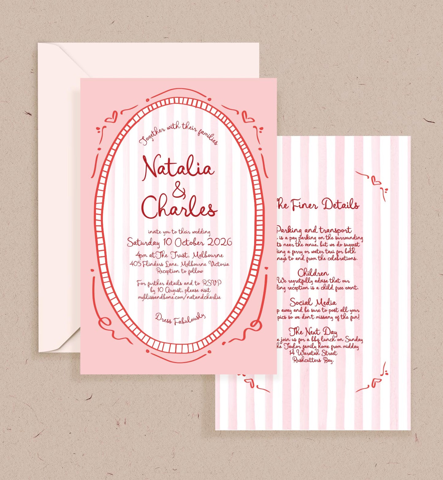 Carousel Double-sided Invitation
