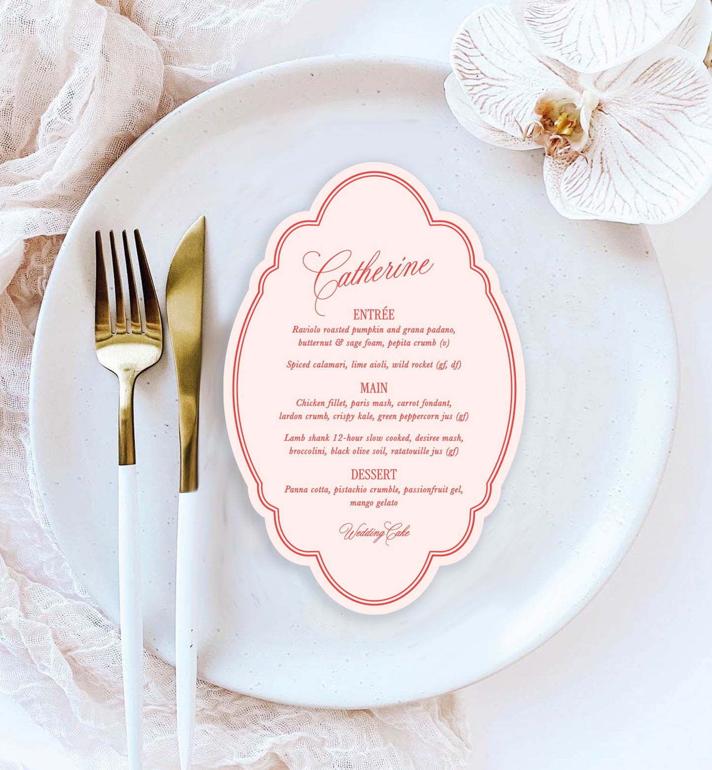 Capulet Menu