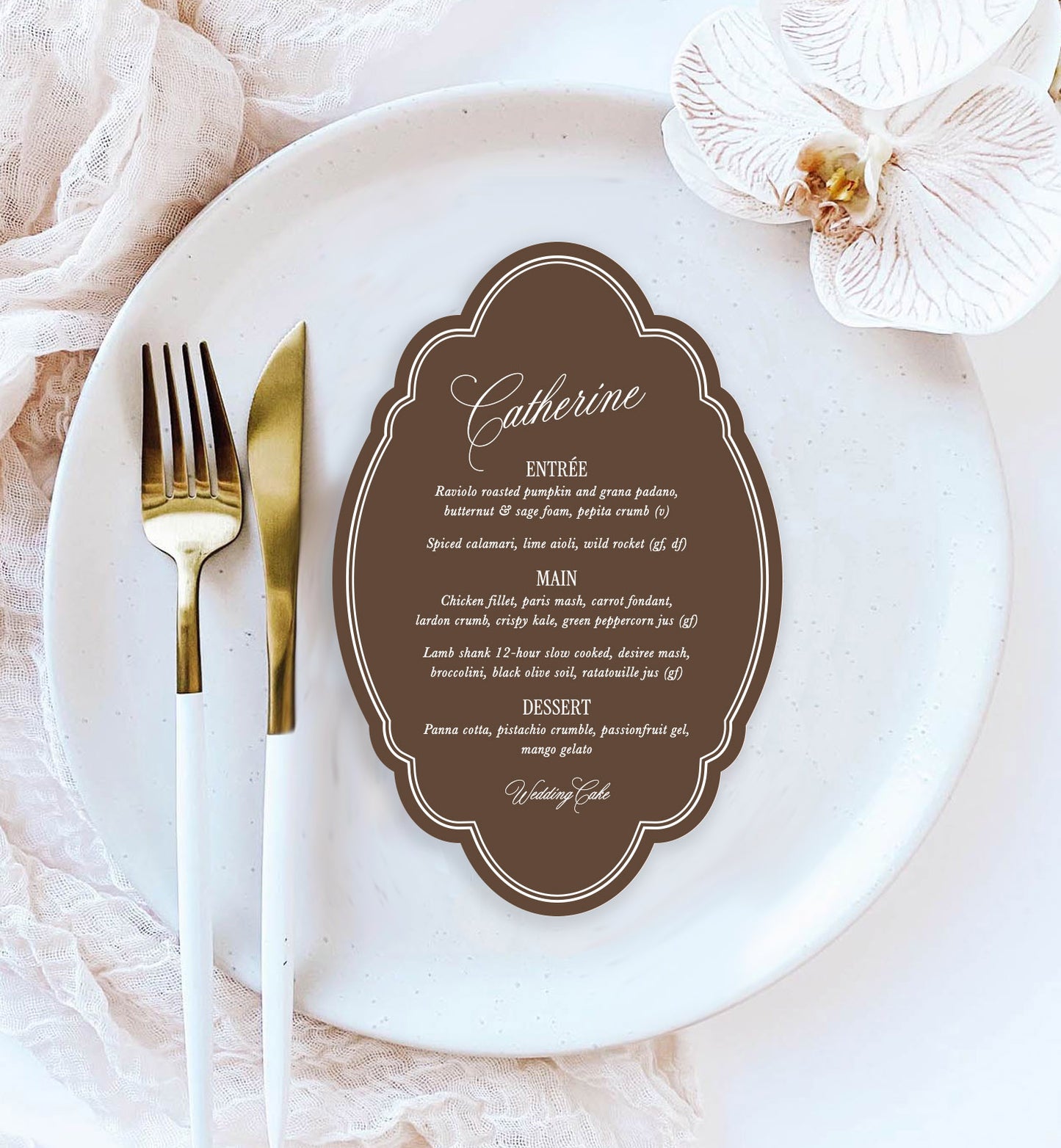 Capulet Menu