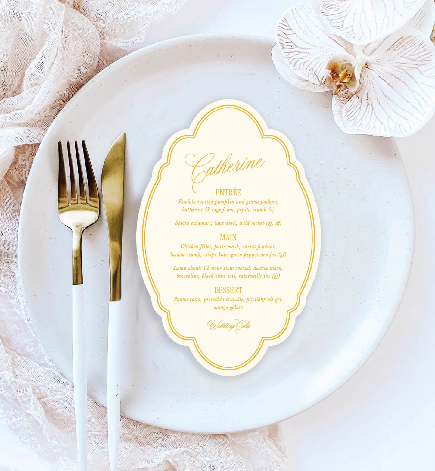Capulet Menu