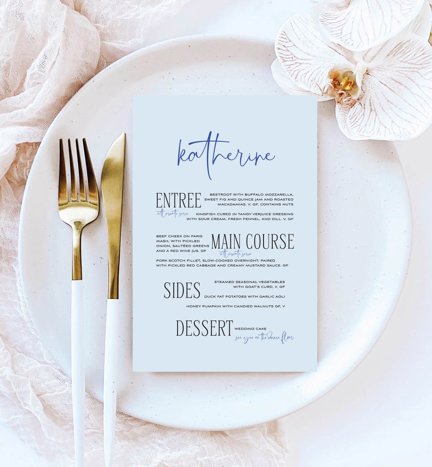 Vogue Menu