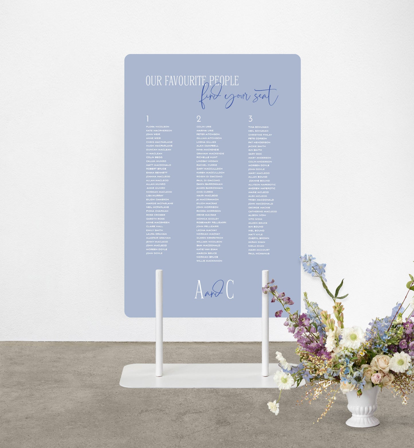 Vogue Seating Chart