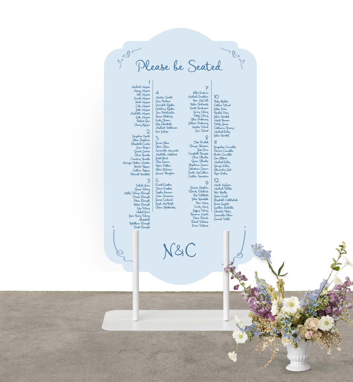 Carousel Seating Chart