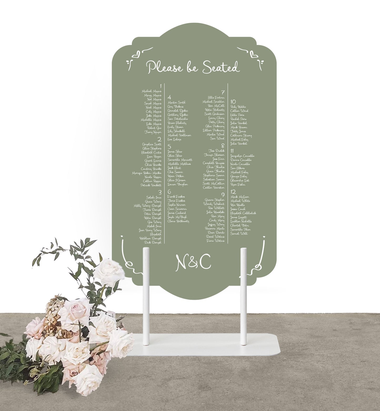Carousel Seating Chart
