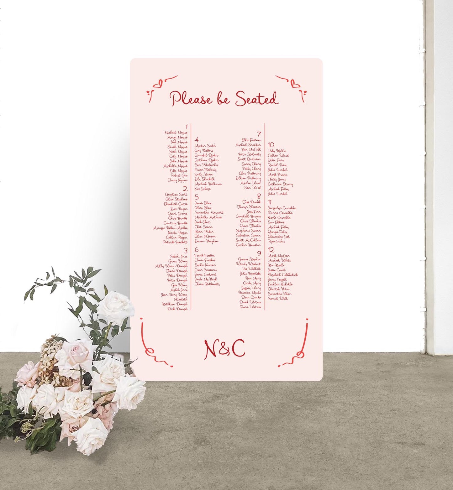 Carousel Seating Chart