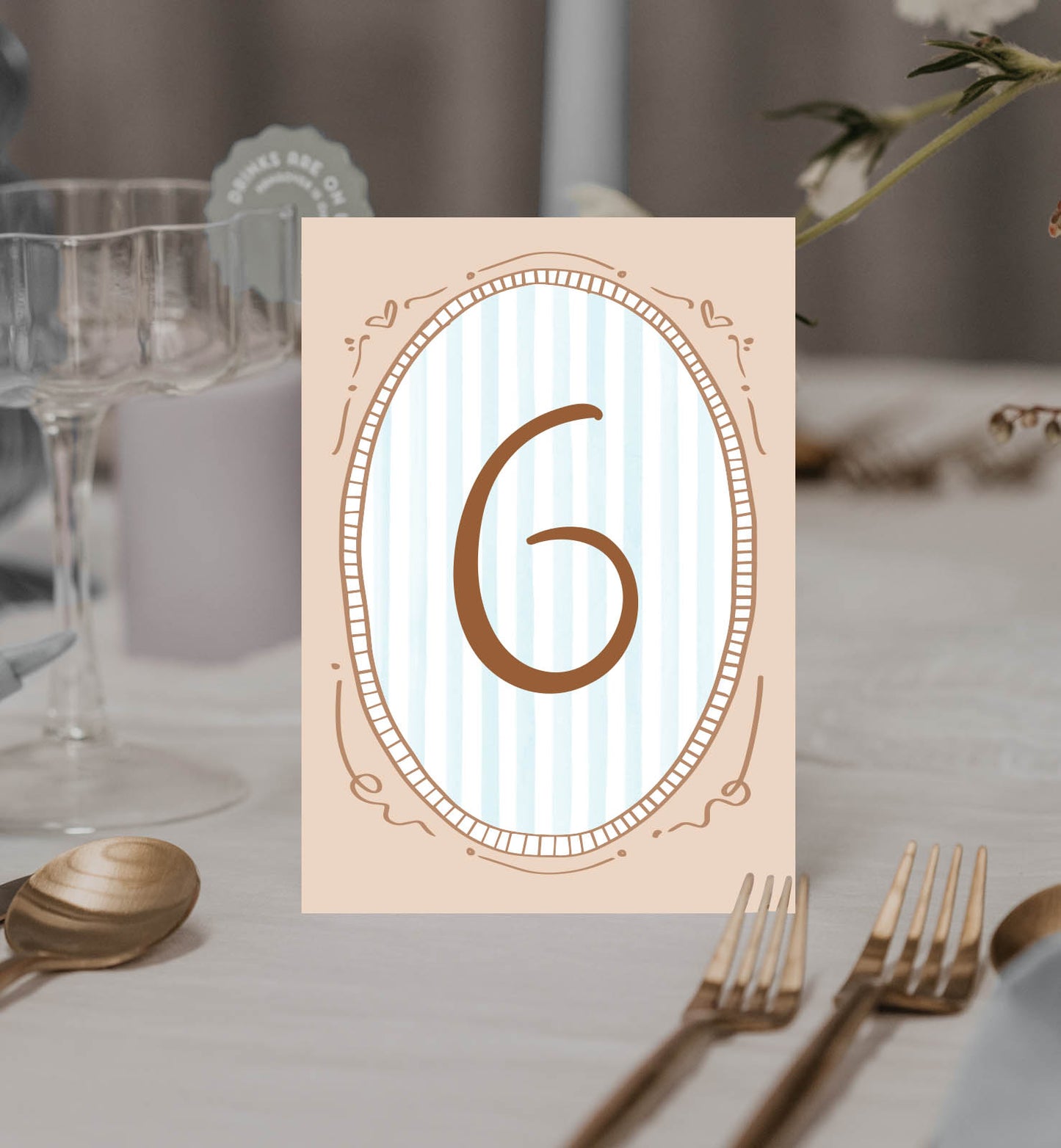 Carousel Table Number Set