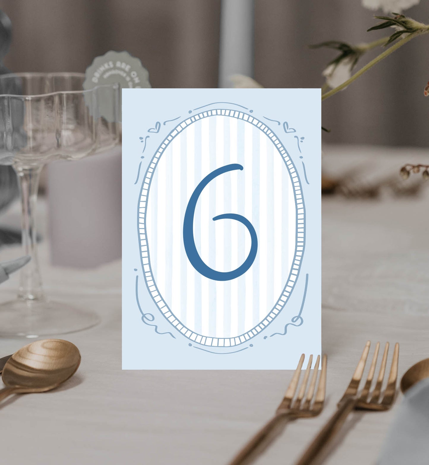 Carousel Table Number Set