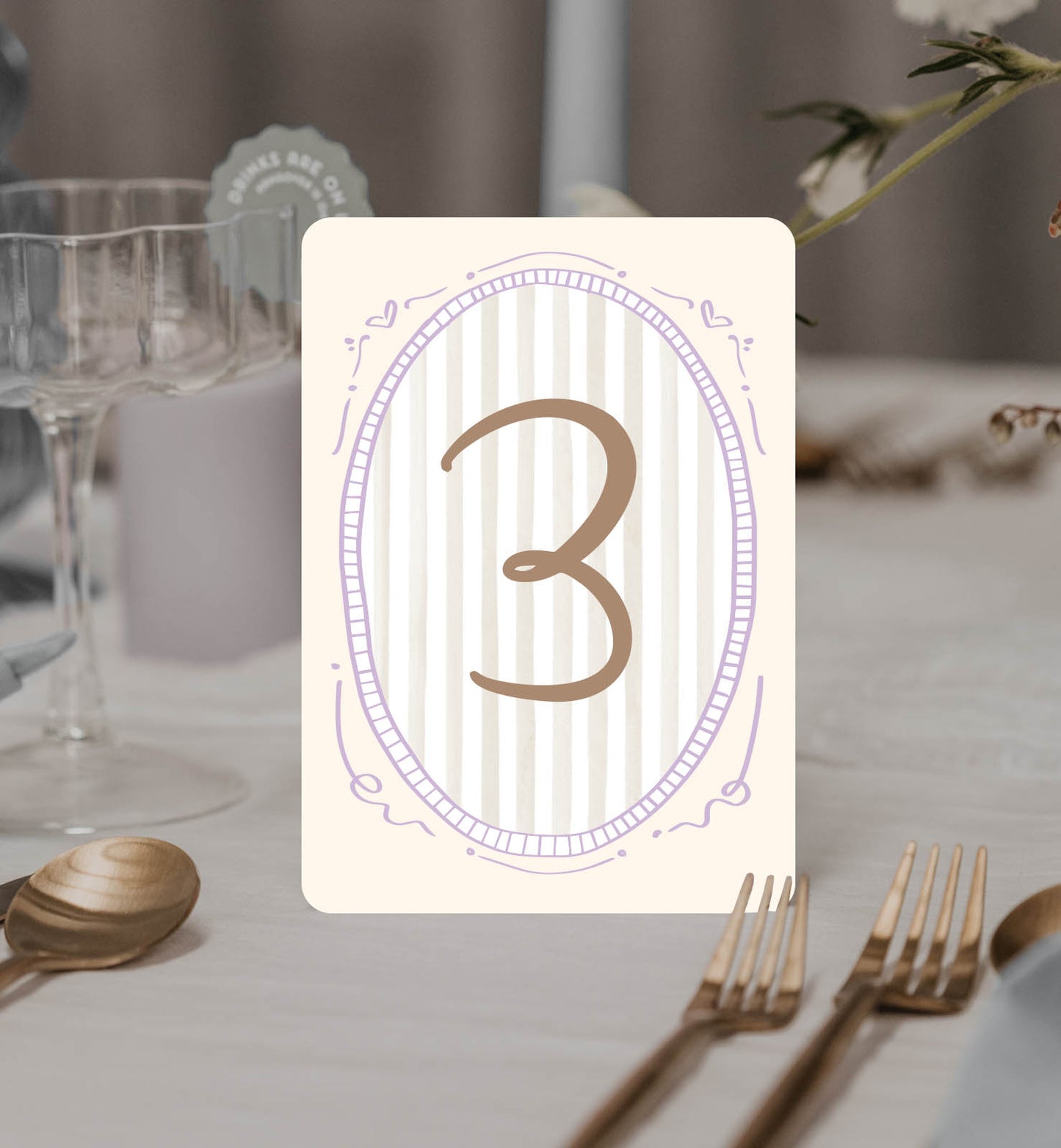 Carousel Table Number Set