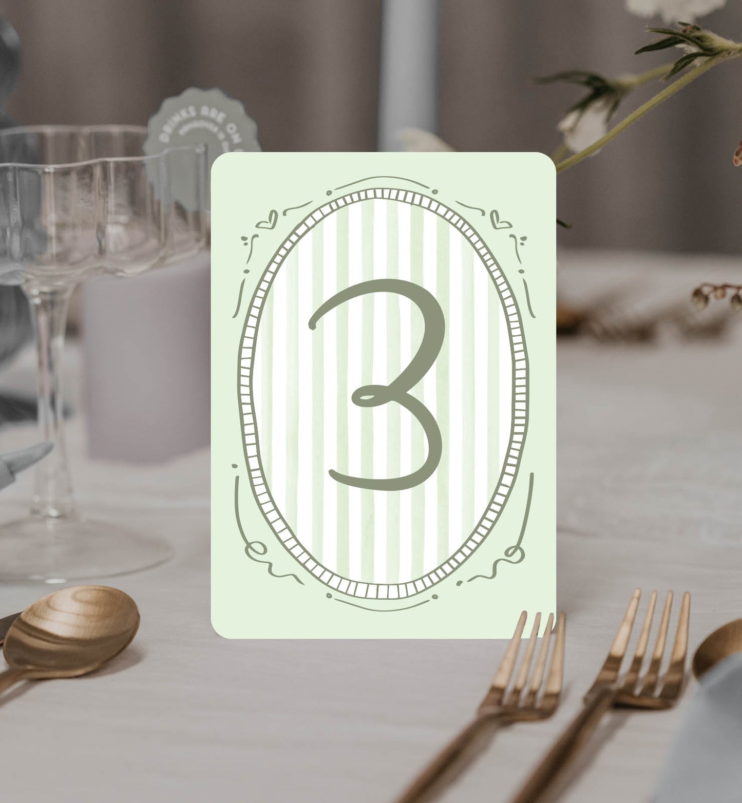 Carousel Table Number Set