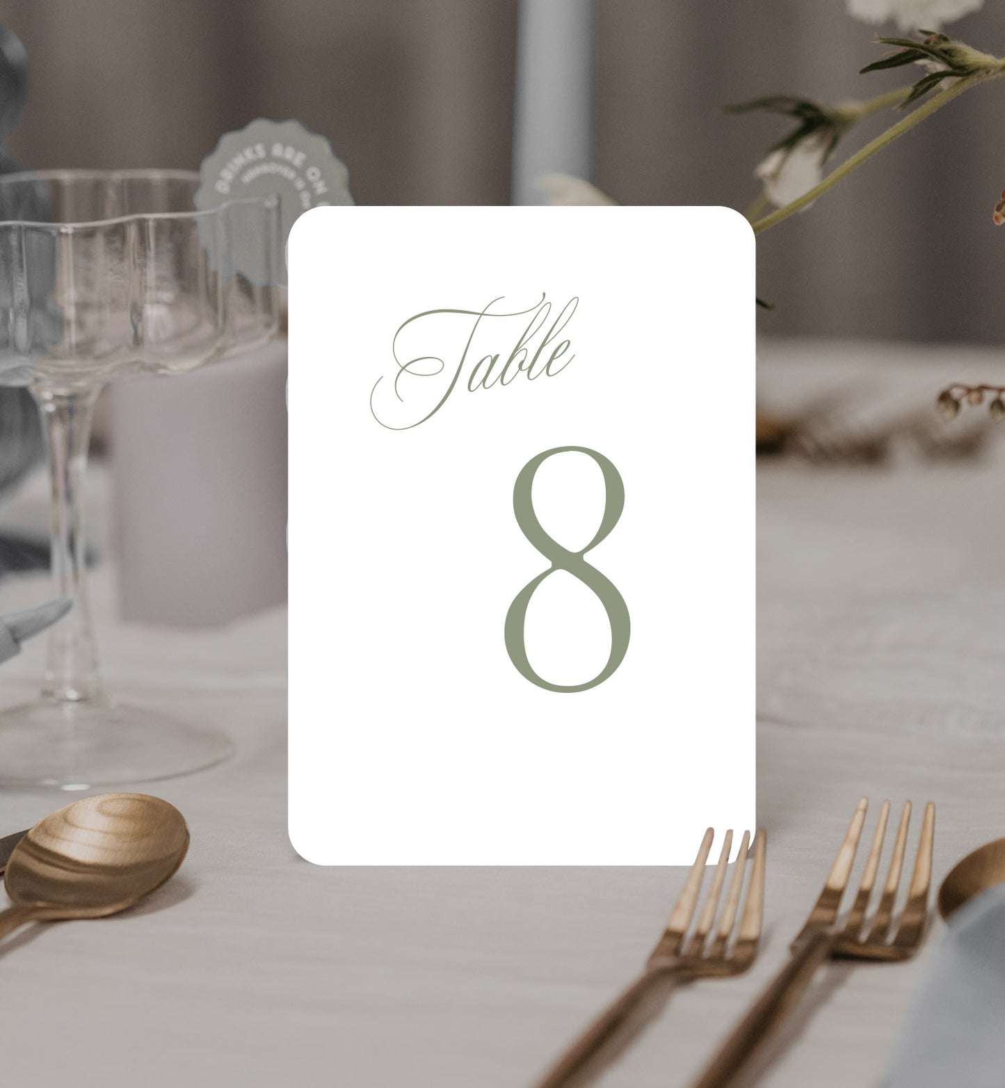 Capulet Table Number Set