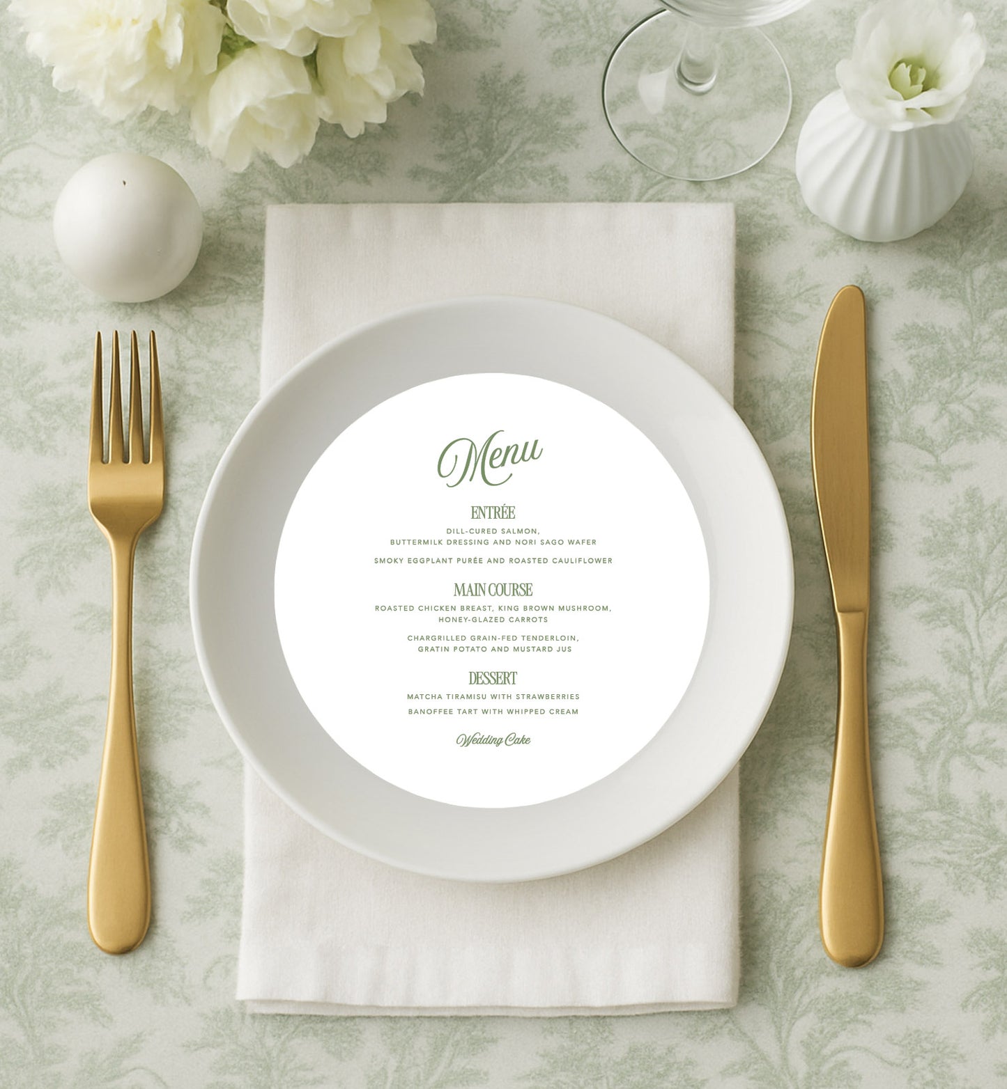 Country Club Menu