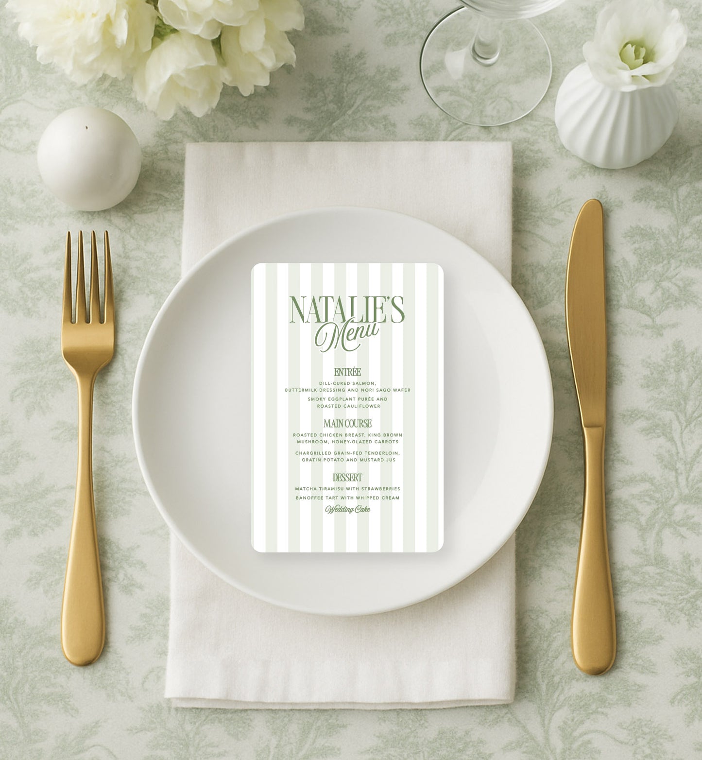 Country Club Menu