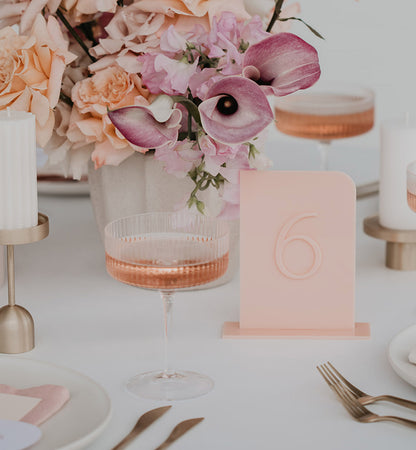 Acrylic Table Number Set