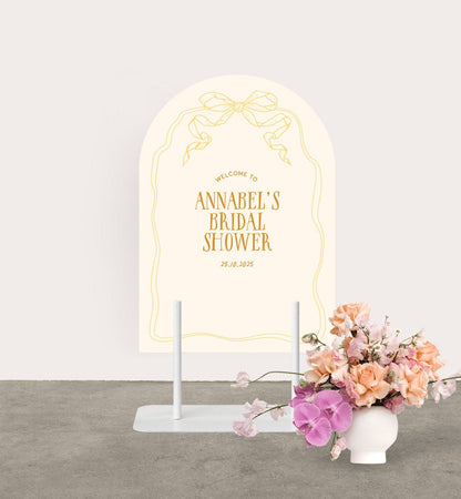 Ribbon Bridal Shower Sign