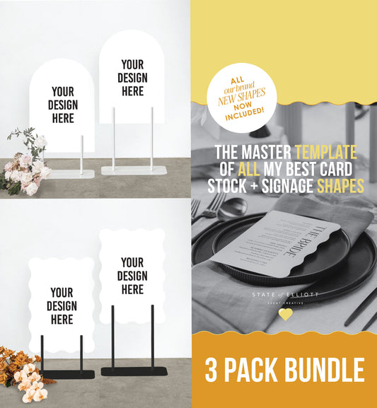 3 Pack Bundle: Stands + Shapes - 3 x Digital Downloads
