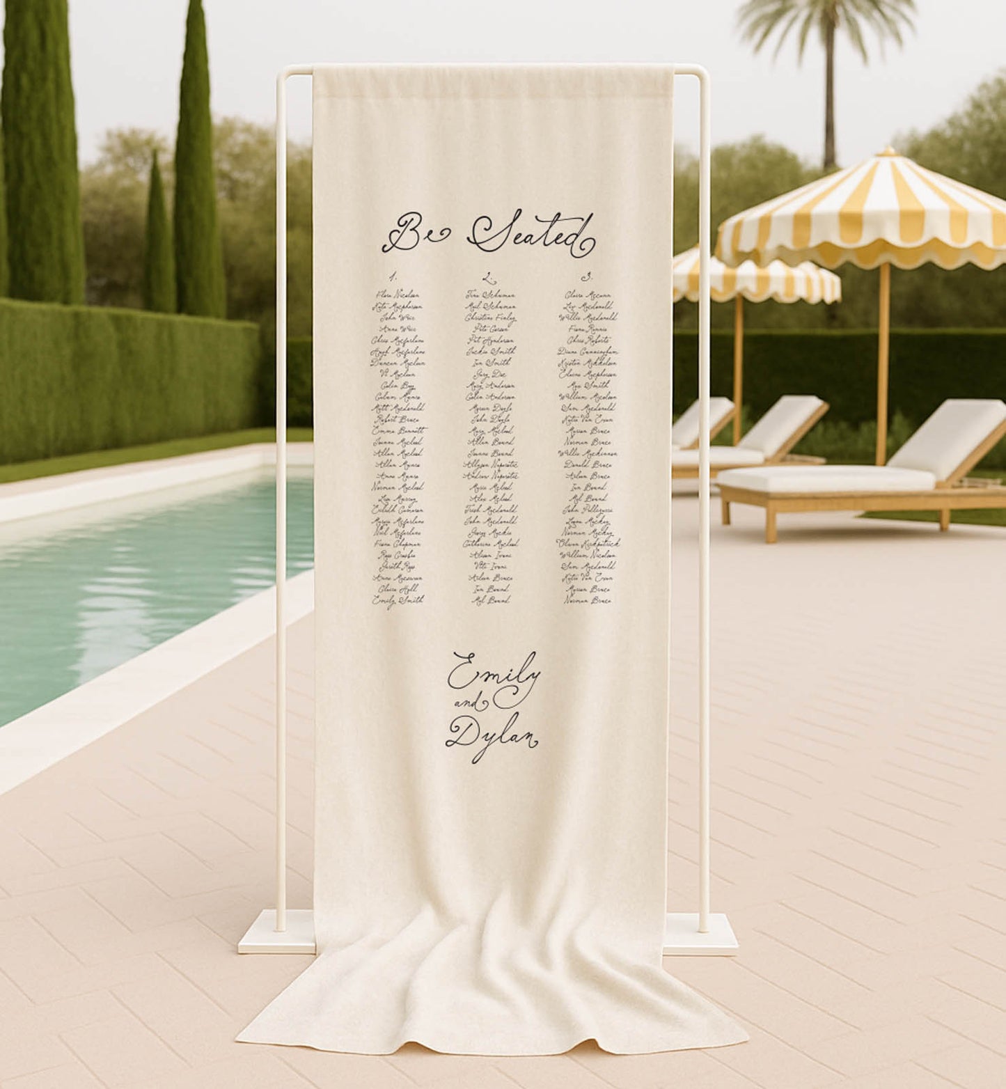 Storybook Cloth Seating Sign