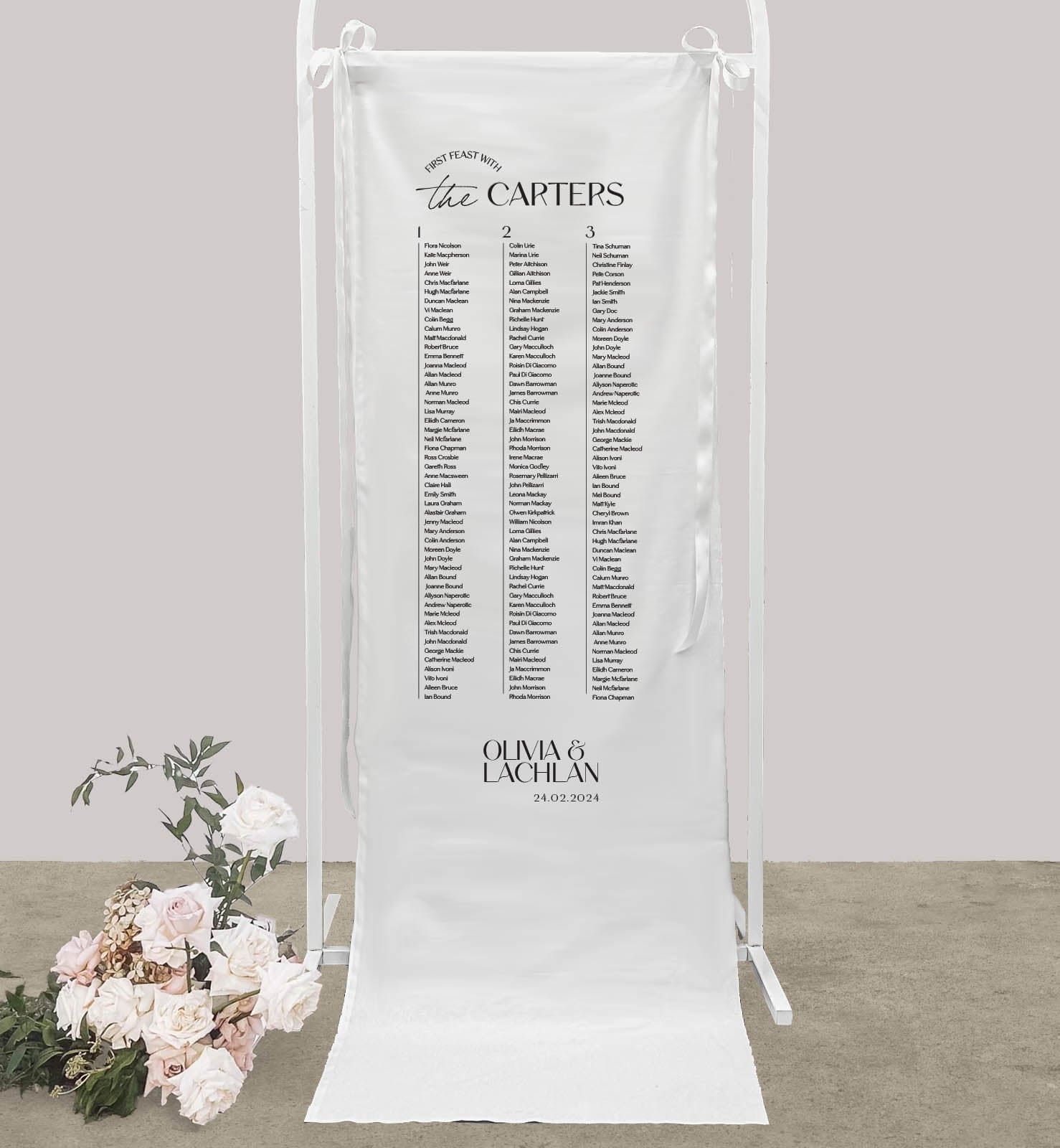 Seating Chart Signs & Plans for Wedding – State of Elliott