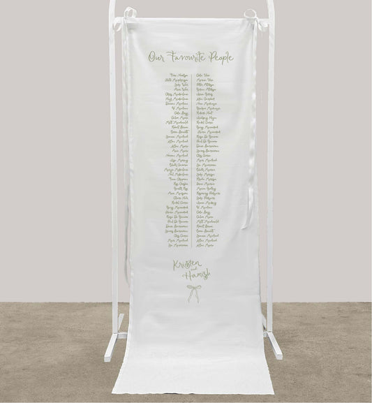 Dolce Vita Cloth Seating Sign