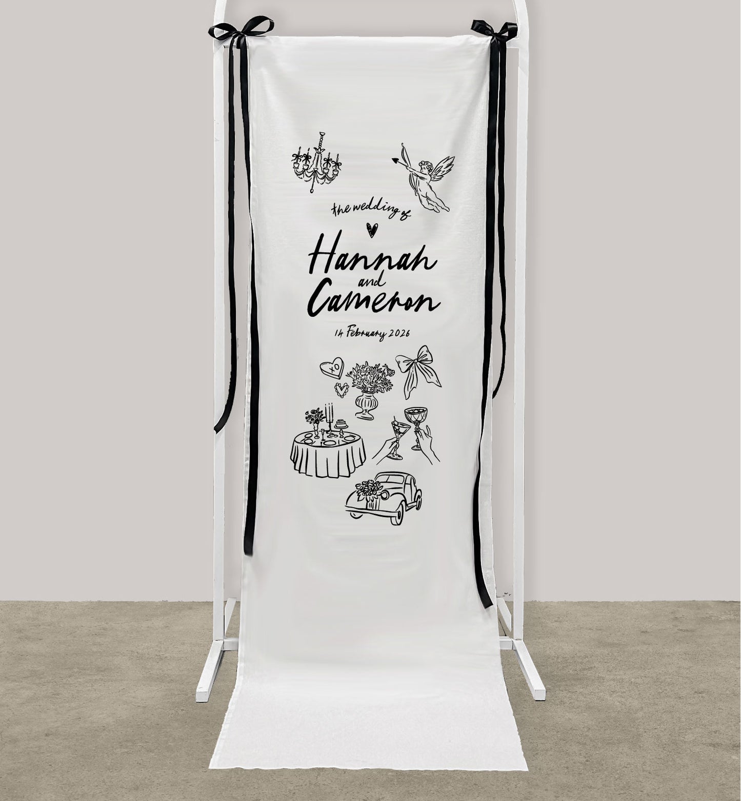 Memento Cloth Welcome Sign