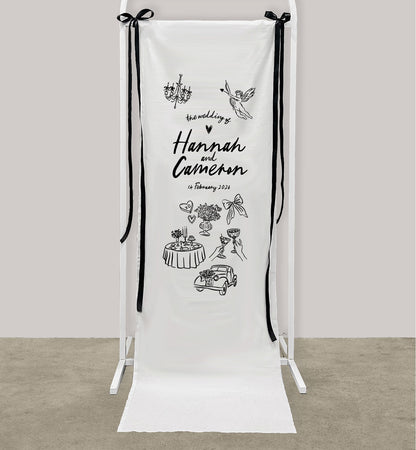 Memento Cloth Welcome Sign