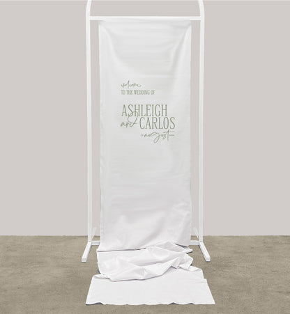 Vogue Cloth Welcome Sign