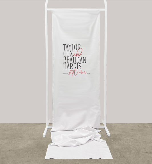 Vogue Cloth Welcome Sign