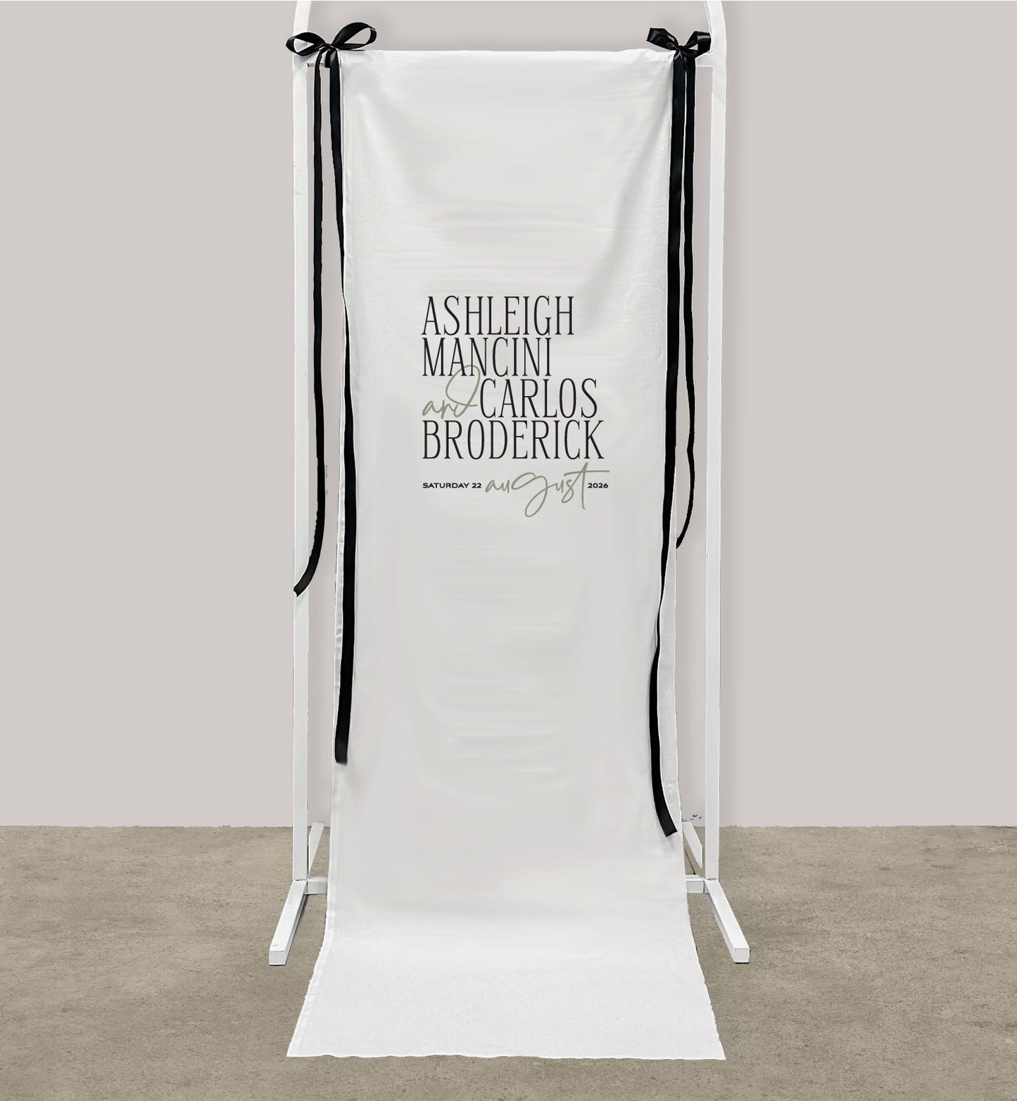 Vogue Cloth Welcome Sign