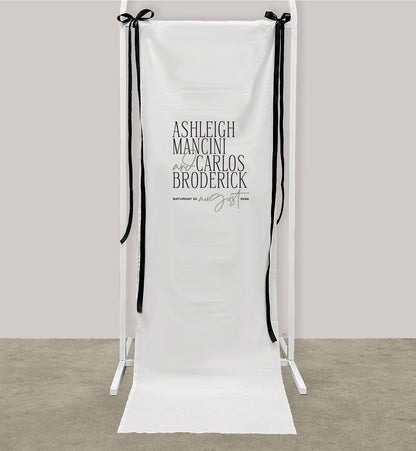 Vogue Cloth Welcome Sign
