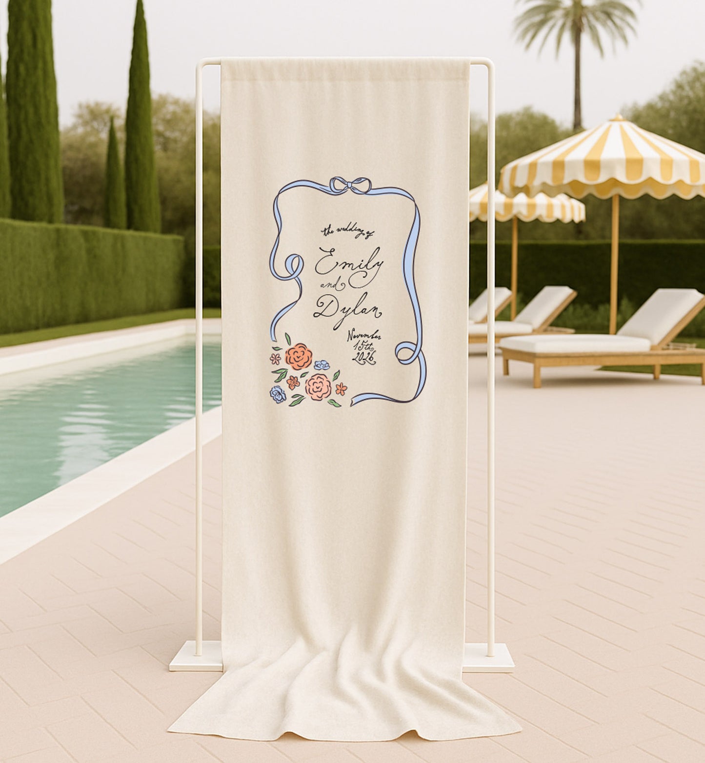 Storybook Cloth Welcome Sign