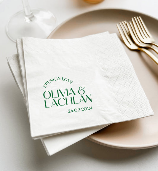 Como Cocktail Napkin