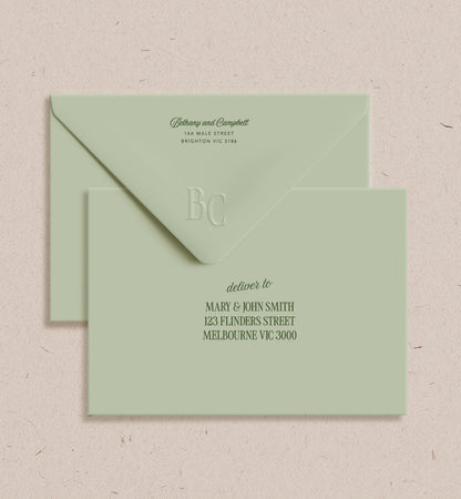 Country Club Printed Envelope