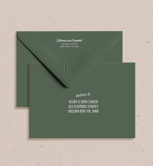 Country Club Printed Envelope