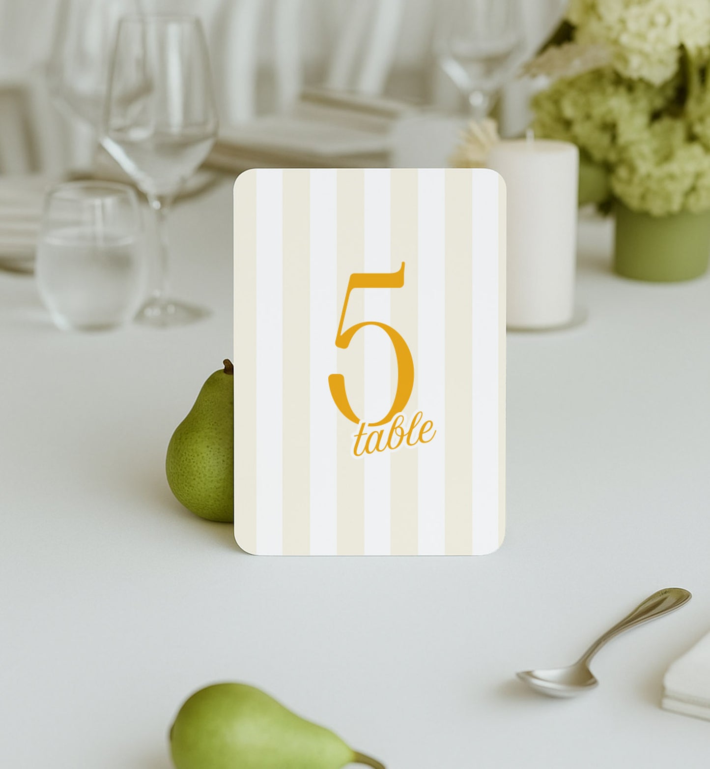 Country Club Table Number Set