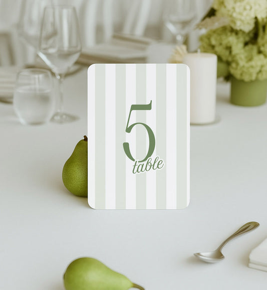 Country Club Table Number Set