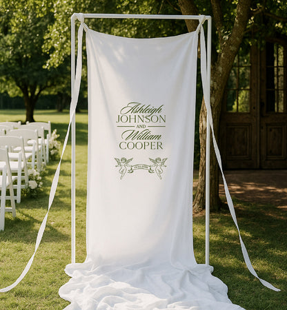Heirloom Cloth Welcome Sign
