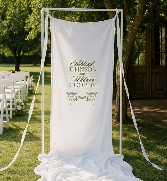 Heirloom Cloth Welcome Sign