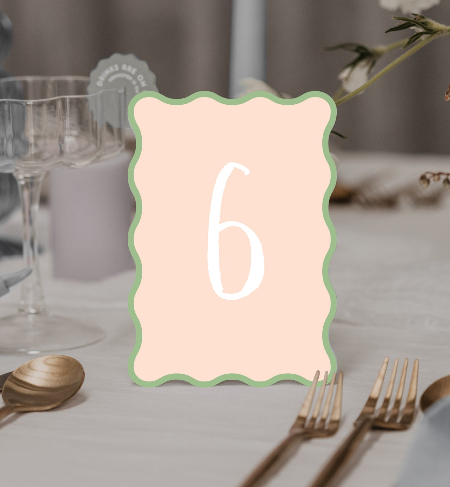 Love Club Table Number Set