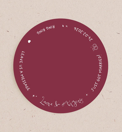 Luna Audio Guest Book Place mat