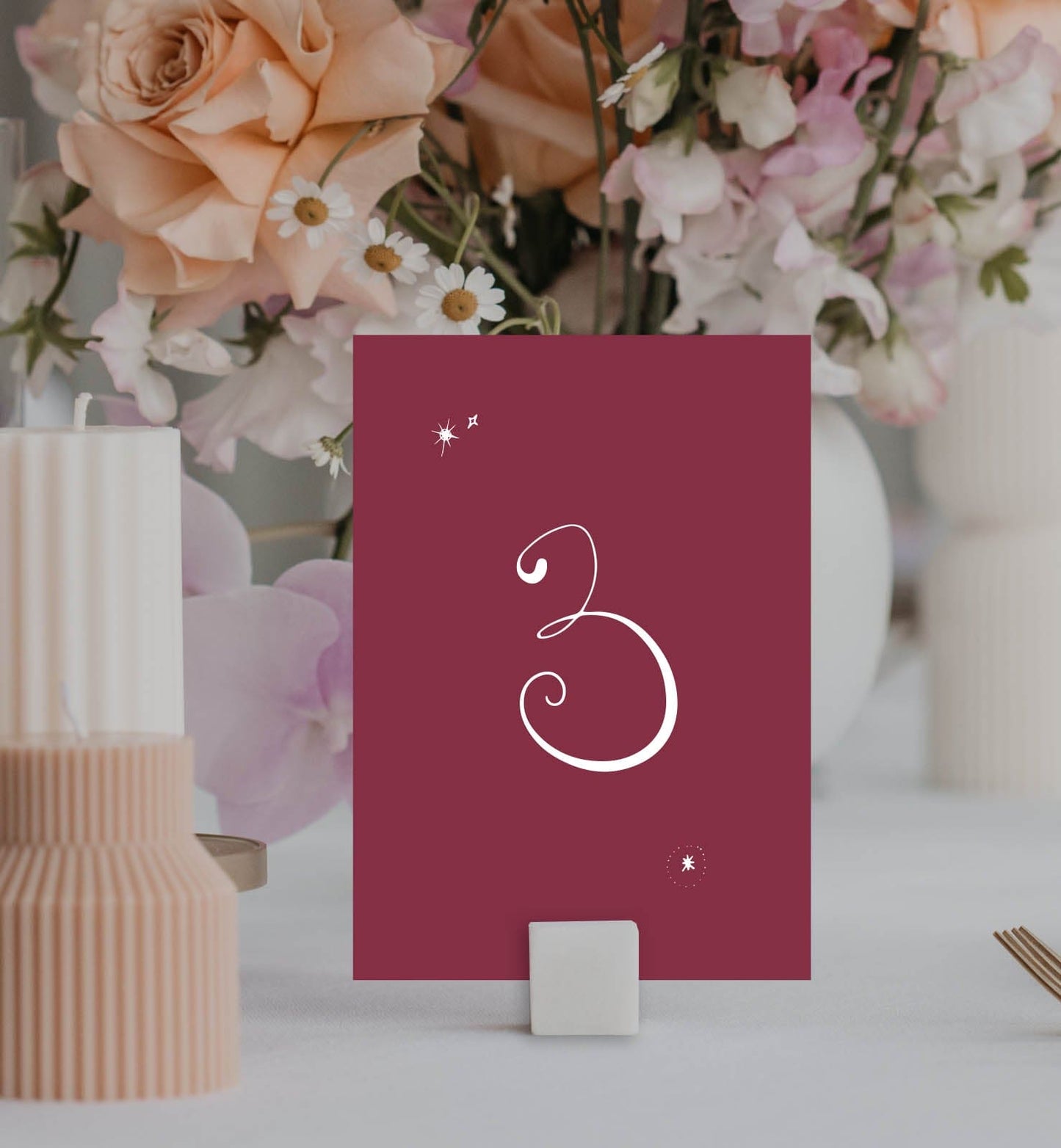 Luna Table Number Set