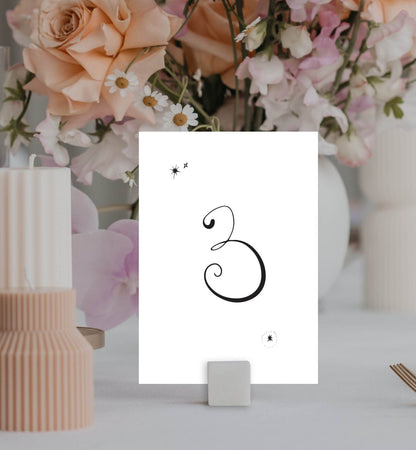 Luna Table Number Set