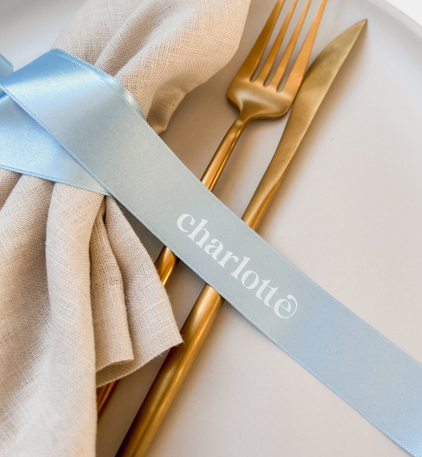 Printed Ribbon Place Cards